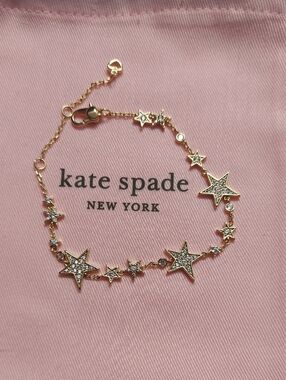 kate spade You Are A Star  gold star  pavé Tennis  bracelet